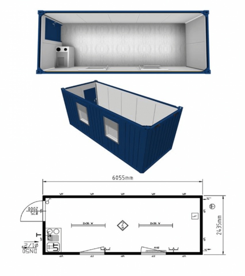 20 Fuss Bürocontainer, fabrikneu – Bild 19