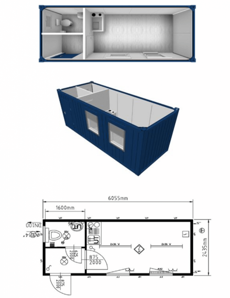 20 Fuss Bürocontainer, fabrikneu – Bild 20