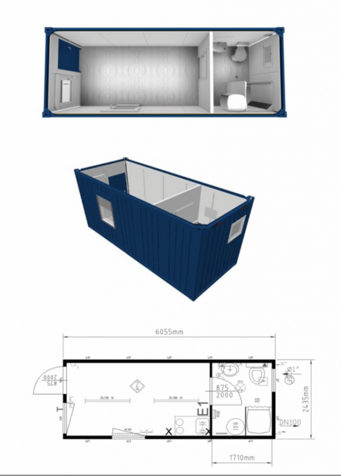 20 Fuss Bürocontainer, fabrikneu – Bild 7