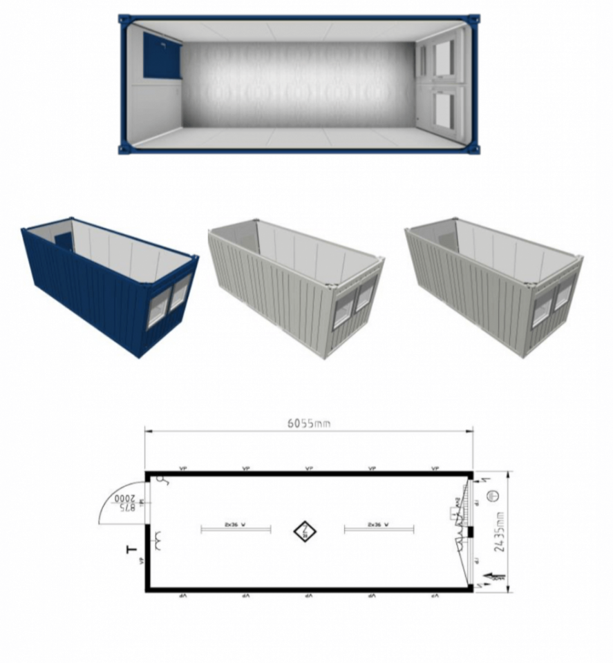 20 Fuss Bürocontainer, fabrikneu – Bild 21