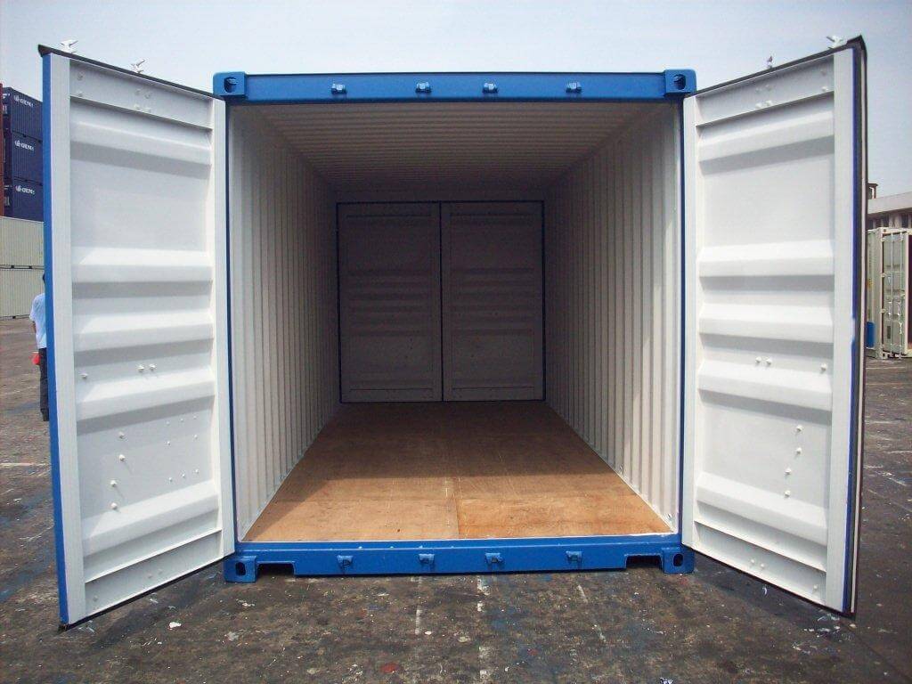 20 Fuss Double Door See- Lagercontainer, neuwertig – Bild 1