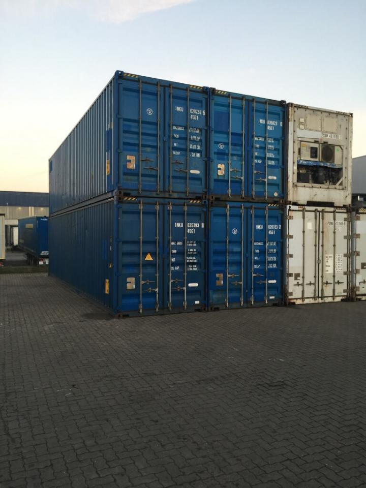 40 Fuss High Cube See- Lagercontainer, gebraucht – Bild 1