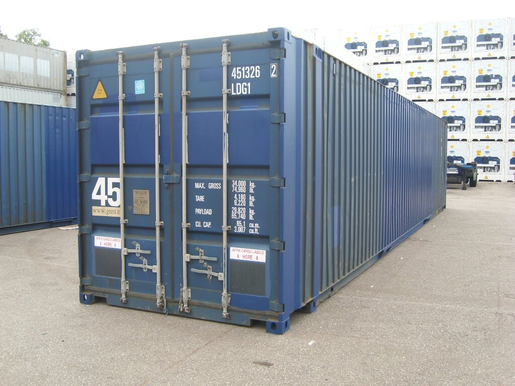 45 Fuss High Cube See- Lagercontainer, gebraucht – Bild 1