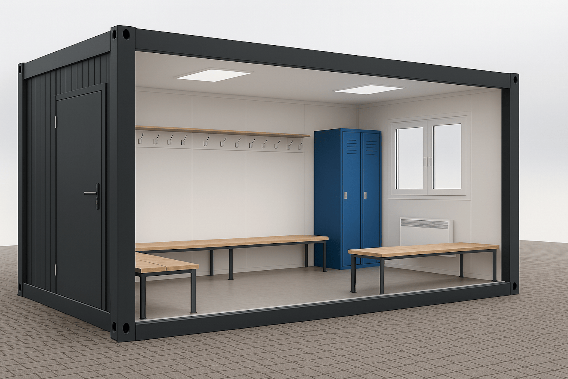 Umkleidecontainer am Sportplatz