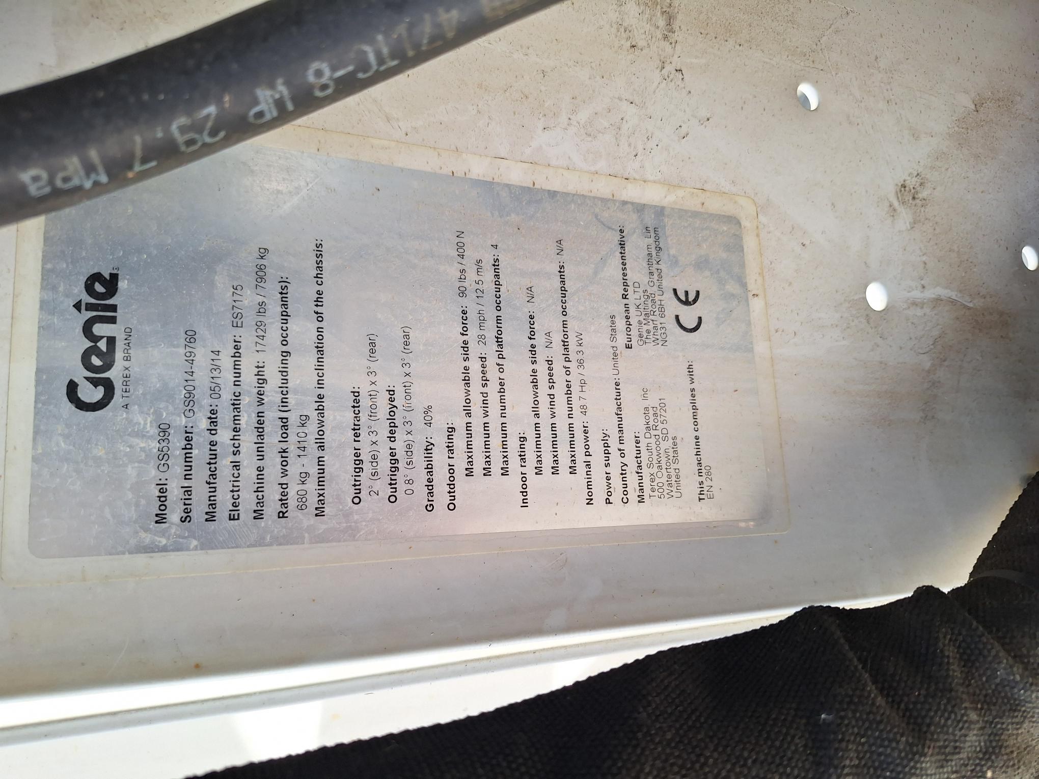 Genie GS-5390 RT Scherenarbeitsbühne – Ansicht 12