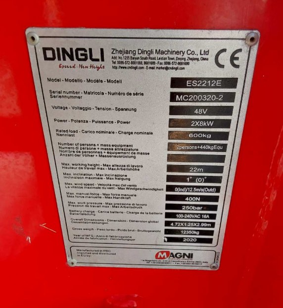 Magni ES2212E Elektro-Scherenbühne – Ansicht 11