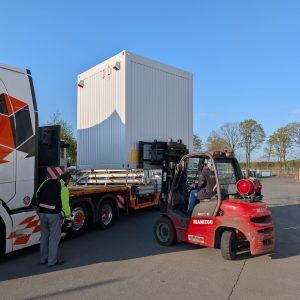 Elok Kabelverlegung GmbH Entladung Sanitärcontainer